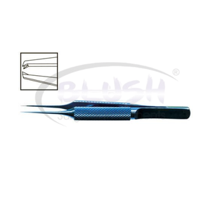 Catalano Corneal Forceps 0.1mm Straight Titanium Ophthalmic Microsurgical Corneal Grasping <b>Instrument</b> By Blush <b>Surgical</b> - Product Image 1