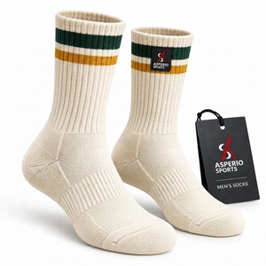 Calcetines Personalizados para Hombre, Tejido Suave de Algodón y Poliéster, Diseño Transpirable, Construcción Elástica, Ajuste Cómodo, Uso Diario Informal, OEM - Product Image 1