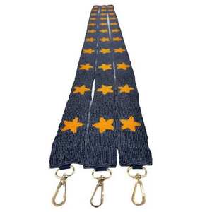 Sangle de sac personnalisée brodée, poignée perlée, bandoulière de remplacement, ceinture de supporter pour matchs sportifs, large sangle en perles de rocaille - Product Image 4