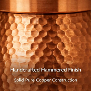 Handmade Pure Copper Water Bottle with Copper Tumbler Traditional Ayurvedic Drinking Water <b>Storage</b> Set for Home and Travel - Product Image 4