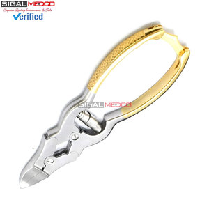 Coupe-ongles Mycotic pour doigts et orteils, doré, double action, robuste, à ressort, pour podologie professionnelle, ongles épais, incarnés, soins pour bébés - Product Image 3