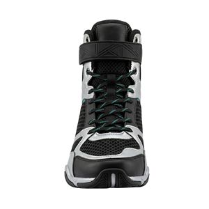 Zapatos de Boxeo de Malla de Primera Calidad, Color Negro y Verde Azulado, de Caña Alta, con Doble Costura, Antideslizantes y Transpirables - Product Image 2