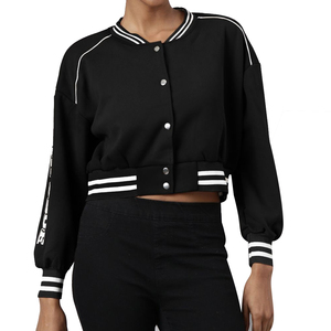 Luxury Women's Varsity <b>Jacket</b> Custom Chenille Patch Baseball Letterman Coat Premium Streetwear OEM Factory Manufacturer - Product Image 3