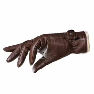 Guantes de Conducción Solofia Sports SS-DG-01 Unisex de Cuero Genuino, Impermeables, Antideslizantes, Modernos y Prácticos para Exteriores y Automóvil - Product Image 4