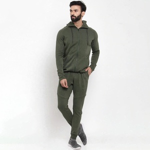 Logo personnalisé polaire deux pièces survêtement en gros hommes survêtement jogging costumes fermeture éclair survêtements à capuche 2025 - Product Image 6