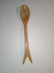 Natural Ox Horn Luxury Disposable Honey <b>Spoons</b> with Long Handle for <b>Coffee</b> Tea Dessert Kitchen Dining PLA - Product Image 2