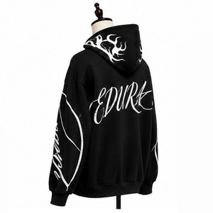 Sudadera con Capucha para Hombre, Corte Regular, Forro Polar, Bordada, Invierno, Estilo Hip Hop, Personalizada, con Cremallera, Diseño Graffiti, Estampado Digital Urbano - Product Image 3