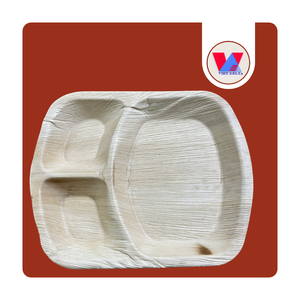 Cuencos Redondos de Hojas Caídas de Alta Calidad, Utensilios Biodegradables con Aroma Suave a Madera, Vajilla Ecológica Resistente al Calor para Platos de Buffet - Product Image 1