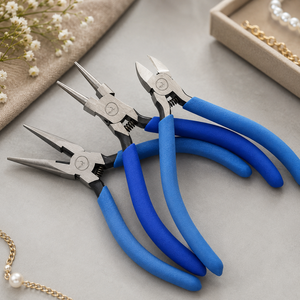 Custom Color Jewelry Pliers Tool Set Round <b>Nose</b> <b>Long</b> <b>Nose</b> Diagonal Cutting Pliers Jewelry Making Repair Craft Tool Kit - Product Image 1