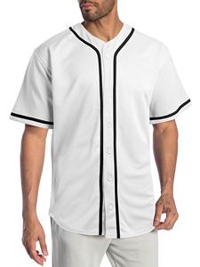 Custom Summer Plus Size <b>Baseball</b> Jersey V Neck Button Front Short Sleeve Sport Shirt Breathable Team Uniform 100% Polyester 6XL - Product Image 2