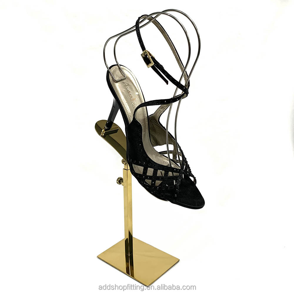 豪华黄金高跟鞋女式高跟鞋架 - buy gold high heels rack display