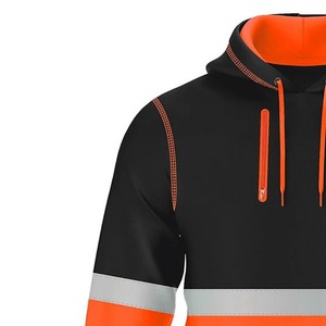 เสื้อฮู้ดผ้า100% Ansi Class 2 EN ISO 20471 Class 2กันน้ำมีฮู้ดสะท้อนแสงชุดทำงาน - Product Image 2