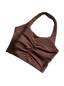 เสื้อชั้นในกีฬาสำหรับผู้หญิง สายปรับด้านหน้า ระบายอากาศได้ดี ไร้โครง ซัพพอร์ตดี ยืดหยุ่นสูง เหมาะสำหรับโยคะและออกกำลังกาย - Product Image 5