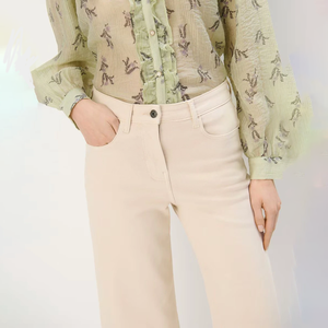 Jeans de Mezclilla para Mujer, Cintura Alta, Corte Recto, Estilo Desgastado, 100% Algodón, Tallas Grandes, Transpirables y Ecológicos, con Logotipo Personalizado, Último Modelo 2026 - Product Image 6