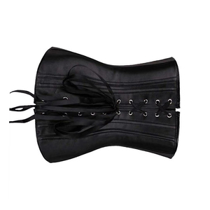 Original Women Real Leather Corset Soft Lambskin <b>Lace</b> Up Waist <b>Trainer</b> Bustier Wholesale OEM Factory Supplier - Product Image 3