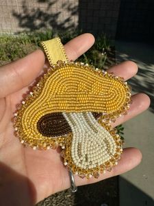 Bohemian Embroidered Beaded <b>Keychain</b> Handmade Gift for Her with Premium Craftsmanship Luxury Floral Embroidery Beaded <b>Keychain</b> D - Product Image 2