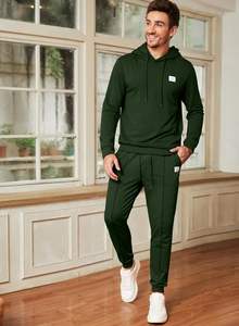Conjunto deportivo para hombre con sudadera con capucha y pantalones tipo jogger, ideal para gimnasio, correr, fitness y ropa urbana, material suave. - Product Image 5