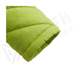 Chaqueta Acolchada Verde para Mujer, Invierno, Cuello Alto, Manga Larga, Relleno de Poliéster, Cierre de Cremallera, Largo Regular, Color Sólido - Product Image 6