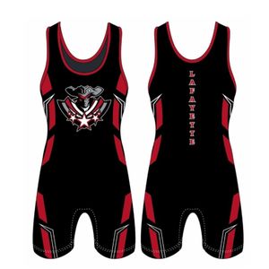 95% polyester 5% spandex fabric wholesale men custom sublimation printing wrestling singlet - Product Image 5
