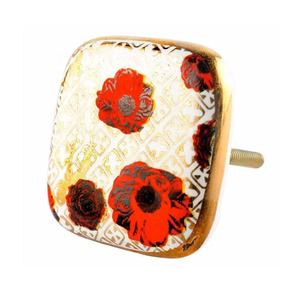 Boutons carrés modernes en céramique poignées de commode pour placard armoire placard tiroir armoires de cuisine boutons boutons de commode - Product Image 2