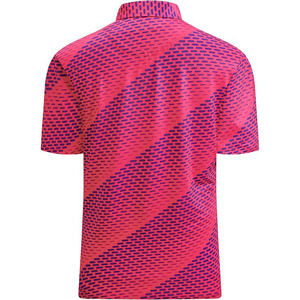 Chemise de golf pour homme à motif chevron, motif flèche dynamique, haut de sport, design performant, jersey athlétique à col - Product Image 2