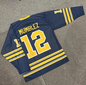 Camisetas de hockey por sublimación, uniformes de entrenamiento de equipo personalizados para hombres y mujeres, estilo de camisa OEM para ropa de hockey sobre hielo - Product Image 4