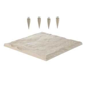 Piedras Decorativas para Caminos de Jardín de 15.5 x 15.5 Pulgadas, 8 Piezas, Resistentes a la Intemperie, de Plástico - Product Image 1
