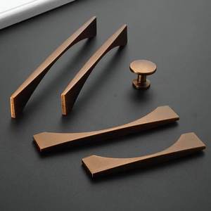 Poignée de meuble élégante au design classique, en laiton moderne, prix usine, pour armoire et tiroir de cuisine - Product Image 2