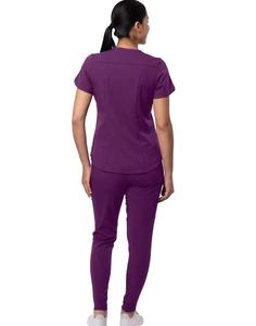 Uniformes de Enfermera para Mujer, Diseño Nuevo y Cómodo, Blusa y Pantalones de Tela Tejida, Elegantes, para Hospital - Product Image 6