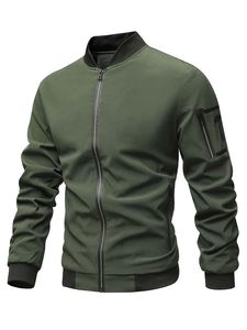 Veste pour homme avec poche avant, coupe-vent, hiver, décontractée, épaisse, rembourrage en polyester, col rabattu, coupe régulière - Product Image 6