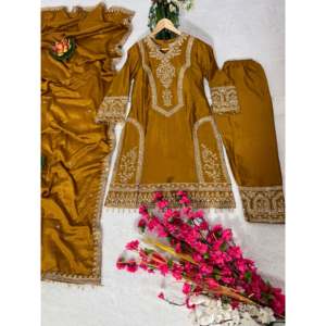 Hermoso Top-Bottom y Elegante Dupatta para Fiestas, Ropa India y Pakistaní - Product Image 1