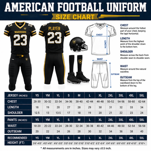 เสื้อทีมอเมริกันฟุตบอลแบบกำหนดเองสำหรับโรงเรียน ผ้าโพลีเอสเตอร์แห้งเร็ว ระบายอากาศได้ดี ปักชื่อและหมายเลขผู้เล่นตามสั่ง - Product Image 5