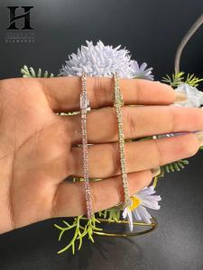 Pulsera de tenis de lujo con diamantes cultivados en laboratorio de corte redondo, pulsera clásica de eslabones brillantes al por mayor - Product Image 2