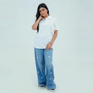 Camisetas Polo Casuales Transpirables de Diseño Personalizado de Alta Calidad al por Mayor para Mujer, Hechas en Pakistán - Product Image 5