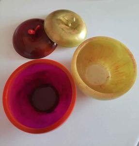 โถเก็บของเรซิ่นทำมือแบบมีฝาปิด ของตกแต่งบ้าน ใช้จัดระเบียบในครัว ห้องน้ำ สำหรับใส่ชา กาแฟ ลูกอม ของตกแต่งบ้าน - Product Image 5