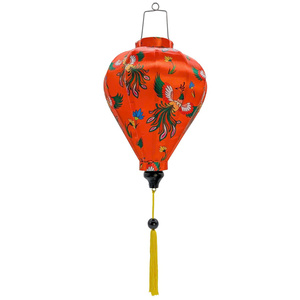 Factory Direct Bamboo Lantern Silk Lanterns Vietnam Decorative Silk Lanterns Silk Lanterns For Hotel Decoration - Product Image 4