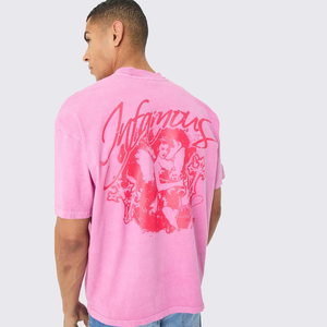 OEM Custom Unisex T-Shirts 100% Cotton <b>Plain</b> <b>White</b> <b>Tee</b> Casual Mid Style Short Sleeves Oversized Fit With Logo Print Men Shirt - Product Image 5