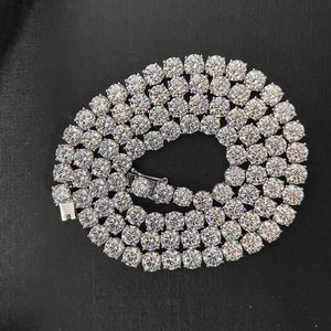 Collier Chaîne Tennis Hop Jewelry en Or Blanc avec Diamants de Laboratoire Certifiés GIA, Bijoux de Mariage pour Femme, Coupe Ronde - Product Image 4