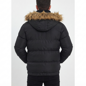 Chaqueta de Plumón para Hombre, Estilo Clásico Personalizado, de Alta Calidad, Abrigo Acolchado Cálido, Resistente al Viento, con Cuello de Piel, Parka de Invierno, en Oferta - Product Image 6