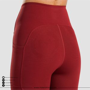 กางเกงโยคะผู้หญิง Mawra คุณภาพสูง ผ้าเนื้อแน่น ยืดได้ 4 ทิศทาง พร้อมโลโก้และสีตามสั่ง เป็นมิตรกับสิ่งแวดล้อม เหมาะสำหรับออกกำลังกายและวิ่ง - Product Image 5