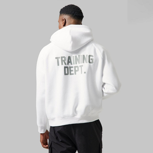 Sudadera con Capucha Blanca de Algodón de Corte Regular Premium Diseñada para un Look Contemporáneo, Limpio y Atrevido. Hecho con tela suave y duradera de alta calidad, rápido y eficiente. - Product Image 3