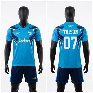 150 GSM Breathable Polyester Short Sleeve Plus Size <b>Table</b> <b>Tennis</b> Uniform for Navy Orange Front Custom Logo Team Kit - Product Image 1
