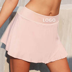 Jupe-short de tennis imprimée et déchirée pour femme, taille haute, respirante et extensible, avec poches, idéale pour le fitness et le golf - Product Image 2