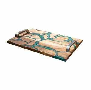 Best Quality Wood Square Wooden Tray Serving Tray <b>Decoration</b> for Kitchen Home and Hotels - Product Image 2