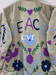 Outerwear Coat Embroidered Handmade Velvet Suzani Uzbek Eco-Friendly Women's Luxury Coat Winter <b>Boho</b> for Party Wear - Product Image 4