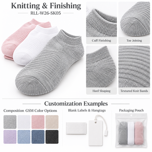 <b>Womens</b> Low Cut <b>Ankle</b> <b>Socks</b> Knitted Polyester Custom Colors Digital Print Private Label Wholesale - Product Image 6