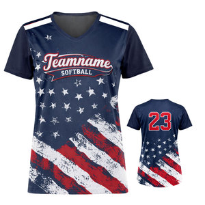 Maillot de softball d'été à manches courtes, coupe moderne, respirant, avec confort amélioré pour les activités de plein air - Product Image 6