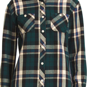 เสื้อเชิ้ตผ้าแฟลนเนลผู้หญิงคุณภาพพรีเมียม ผ้าฝ้ายแท้ 100% ดีไซน์เรียบง่าย สวมใส่สบาย บริการ OEM รับผลิตตามแบบ สั่งทำได้ กระดุมหน้า แขนกว้าง เป็นมิตรต่อสิ่งแวดล้อม - Product Image 6