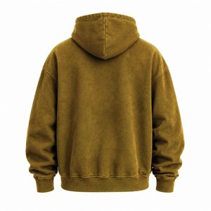 เสื้อฮู้ดดี้โอเวอร์ไซส์พรีเมียมรุ่นใหม่ล่าสุดสำหรับผู้ชาย ผ้าฝ้ายหนานุ่ม สไตล์สตรีทแวร์ รับผลิตแบบ OEM ODM - Product Image 2