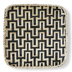 Square bamboo tray supplier sale hand-weaving trays luxury home wall <b>hanging</b> decor accessory - Product Image 3